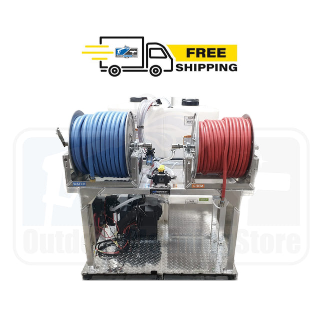 Soft Washing Skid System - 7GPM 12V Pump