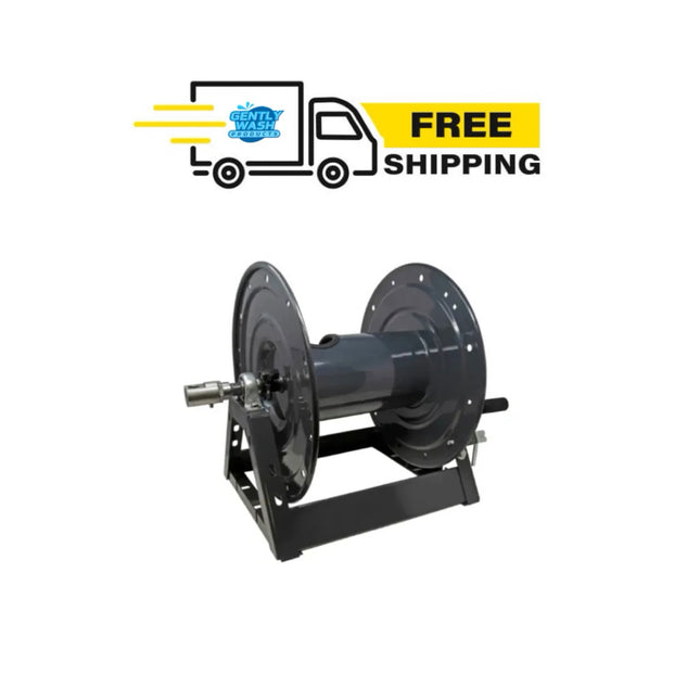 GENERAL PUMP DHRA50300 3/8" X 300' 5000 PSI STEEL A-FRAME 12" PRESSURE WASHER HOSE REEL