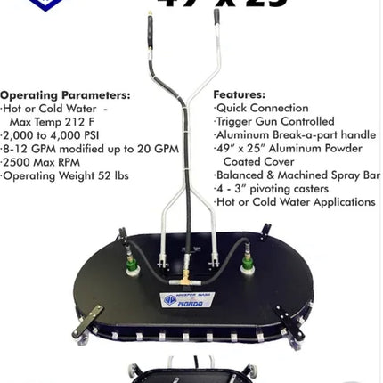 Whisper Wash Mondo Force 49" Surface Cleaner