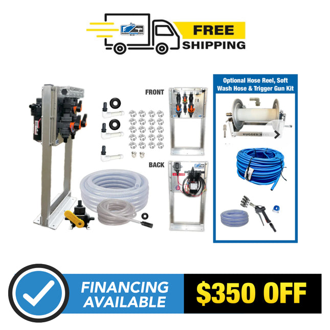 Spray Pro 12V Premium DIY Soft Wash System With Aluminum Stand