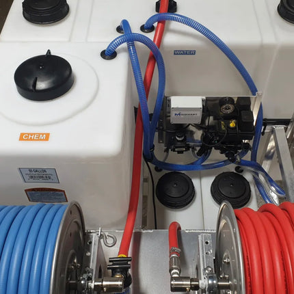 Soft Wash Skid System - Gas Powered Pump Honda Gx200 - **Choose Comet or AR Pump**