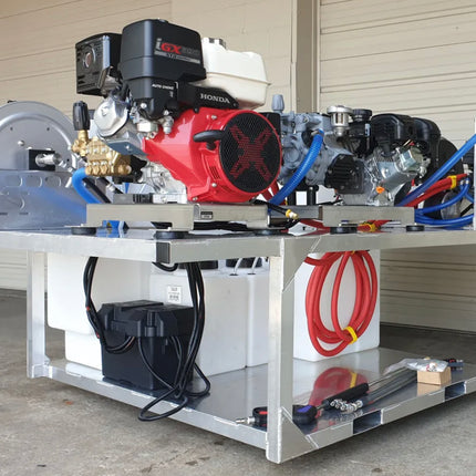 48”x60” Pressure Washing & Soft Washing Truck Skid With 5.7 GPM Pressure Washer & Gas Powered Soft Wash Pump