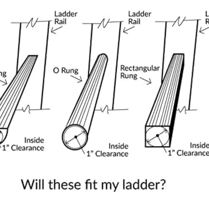 Ladder Stabilizer Standoff Brackets with Upgraded Silicone Elbows (Sold in Pairs)
