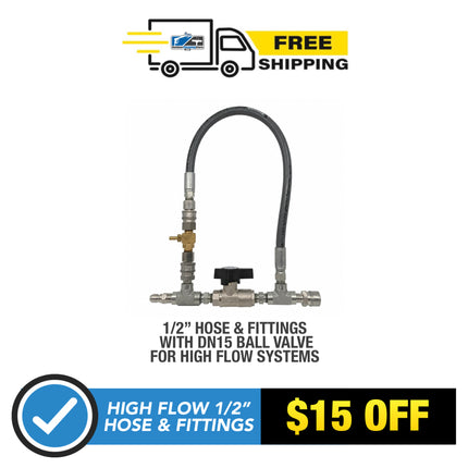 1/2" HIGH FLOW Injector Bypass for 8+ GPM PW