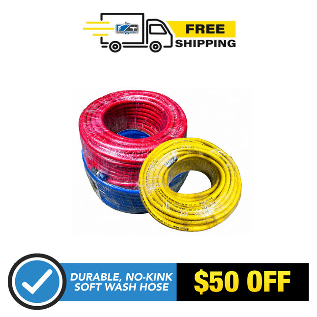 Rampage Premium Soft Wash Hose **Choose Hose Length, Color, & ID**