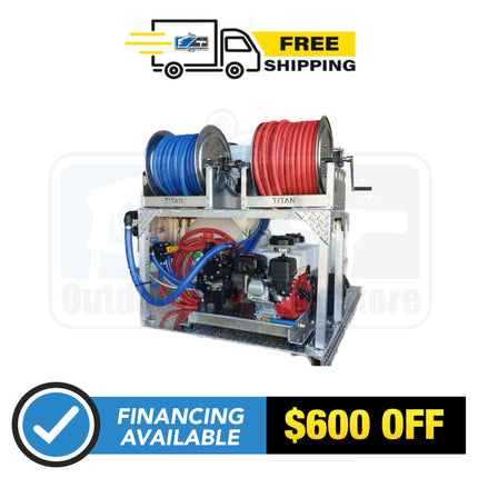 Soft Wash Skid System - Gas Powered Pump Honda Gx200 - **Choose Comet or AR Pump**