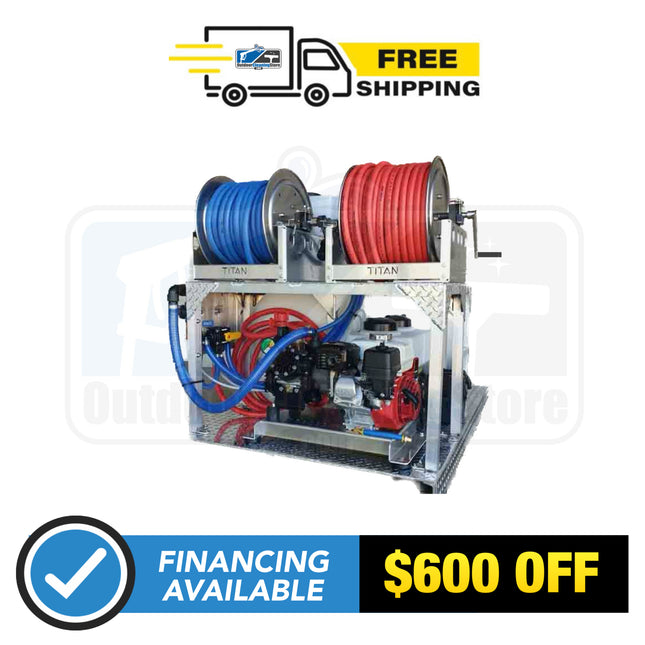 Soft Wash Skid System - Gas Powered Pump Honda Gx200 - **Choose Comet or AR Pump**