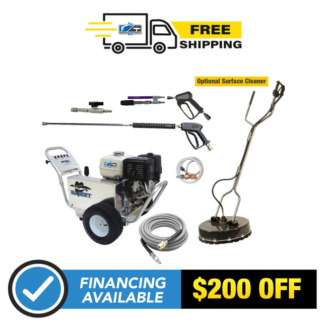 Pressure Washing Starter Kit With Bandit Honda GX390 4GPM 4000PSI