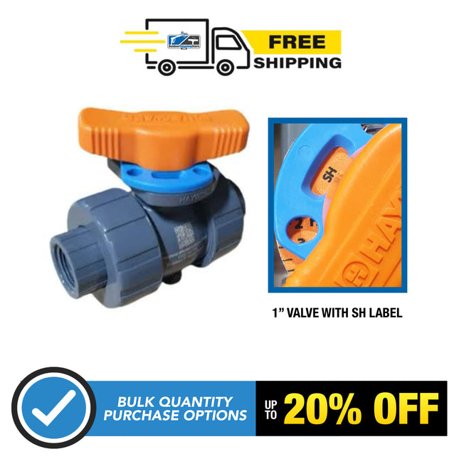Hayward 1” **SH LABELED** PROPORTIONAL FLOW CONTROL BALL VALVE