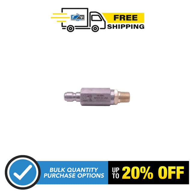 High Pressure Filter 1/4" QC in / 1/4" MPT out